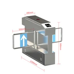 Cổng xoay chắc chắn với hệ thống kiểm soát truy cập an ninh cao