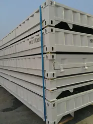 Blauer Flachgestellcontainerplattform für Lagerung