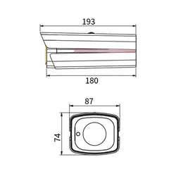 4MP Telecamera di rete a proiettile IR IP67 Protezione H. 265 Codifica