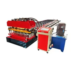 Automatische Dachfirst-Hut-Profil-Kaltwalzmaschine