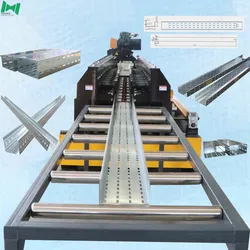 Automatische Kabelkanal solide Kabelträger Produktionslinie Maschine Hochgeschwindigkeits-Rollformmaschine mit PLC-Steuerung für Elektroprojekte