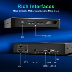 คอมพิวเตอร์ขนาดเล็กที่ทรงพลัง 11th เจน อินเทล คอร์ I5 อาร์ทีเอ็กซ์ 3050 Gddr6 คอร์ I7 4K พีซีเกมมิ่ง