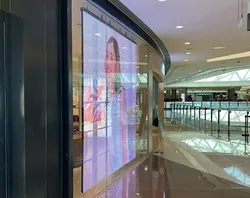 Tela LED Transparente de Alta Eficiência para Anúncios em Lojas Internas e Externas