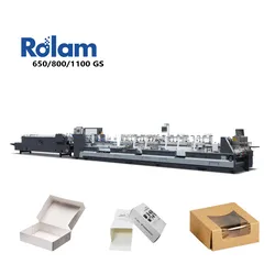 Hochgeschwindigkeits-PE-beschichtete vollautomatische Papierboxenformmaschine Faltklebemaschine