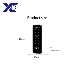 T26 Hệ thống kiểm soát truy cập hẹp, máy tất cả trong một, bàn phím mật khẩu, bảng điều khiển khóa từ, đầu đọc thẻ, bộ đầu đọc thẻ chống nước