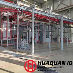 Dây chuyền phun sơn tĩnh điện tự động thay đổi màu nhanh cho bề mặt kim loại thép