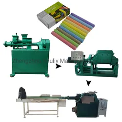 Elektrische Schulkreideherstellungsmaschine staubfreie bunte Kreidenproduktionslinie maßgeschneiderte Formkreidemaschine