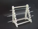 Rack de plástico de laboratório para pipetar