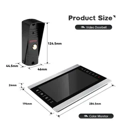 Bộ chuông cửa camera liên lạc màn hình IPS thông minh Tuya 10inch với hệ thống Linux