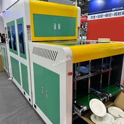 Máquina Automática de Formação de Pratos de Papel Biodegradáveis e Descartáveis para Fazer Pratos de Papel para Bolos