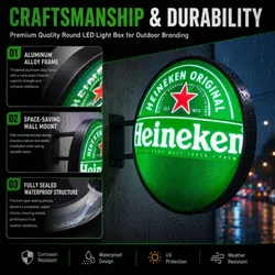 Hochtransparente LED-Beleuchtung Rundlichtkasten-Schild