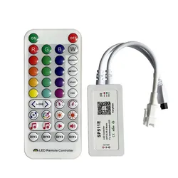 Ws2812b LED-Lichtstreifen Rgbic adressierbare Weihnachtslichterkette mit Sp511e WiFi Smart APP Musik LED-Controller DC5V Kit