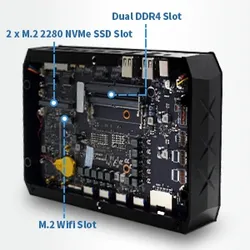 Hochleistungs-Intel I7 CPU Radeon Rx Vega M Gh 4GB GPU Quad 4K Display Mini-PC