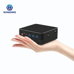 Atacado Melhor AMD R5 R7 R9 Mini PC Computador N100 N95 Windows Intel Mini PC Sem Ventoinha com 16GB RAM 1tb SSD, WiFi 6 Computador de Escritório