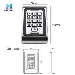 Sistema di Controllo Accessi Impermeabile Turtech Ak05 per Tastiera di Terminale per Porta Automatica