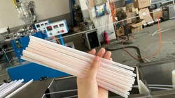 آلة صنع مص Straw قابلة للتحلل من PLA بلون واحد
