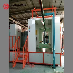 Sistema de máquina de cabina de recubrimiento en polvo de cambio de color automático y rápido