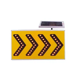 Cartelli stradali di sicurezza riflettenti a LED solari a forma di rettangolo