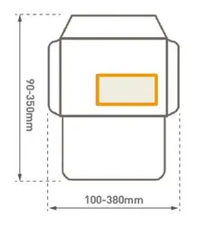 Totalmente Automática na janela do envelope máquina de patches