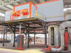 Automatische kompakte Pulverbeschichtungsanlage für kleine Fabriken