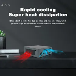 Sistema POS Ventilador Embutido Mini PC Intel Core I5-1345u Win11 Computador Mini