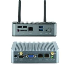 VoIP adaptador RJ45 J1900 Quad Core X86 Calculador de bricolage Ventiladores Embedded Nano Mini-computador