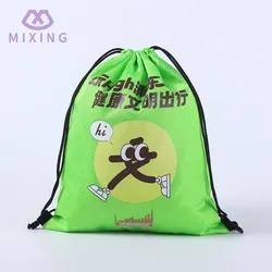 Werbe-OEM wiederverwendbarer Zugbeutel 600d Polyester Tasche mit individuellem Druck