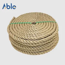 3 Strand/4 स्ट्रैंड पॉलिएस्टर रस्सी बेज/टैन रंग रस्सी पाठ्यक्रमों के लिए रेत रंग
