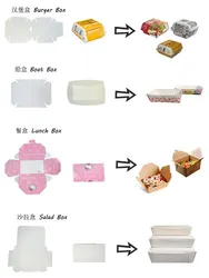 Maßgeschneiderte FSC Naturpapier Mittagessenbox Herstellungsmaschine aus chinesischer Fabrik
