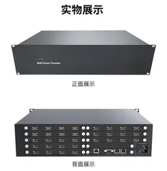 LED/LCD 8 em 24 a Emenda de ecrãs múltiplos misto do processador de controle de comutação de rede de monitorização de imagem externa da Matriz de decodificação