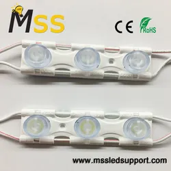 3W IP67 Wasserdicht DC12V SMD 3030 Spritzguss-LED-Modul Linse Seitenlicht-LED-Modul für Randlichtbox