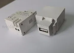 Carregador de Energia USB Modular Inseridor Keystone