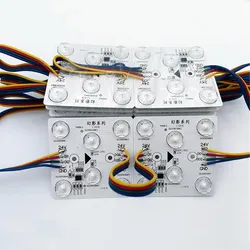 Bestseller programmierbares Magic DC24V Rgbic DMX512 quadratisches LED-Modul Blockchain für Werbeleuchtkasten