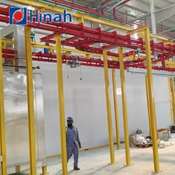 Busbar Power & Free Förderbandsystem Automatische Pulverbeschichtungsanlage