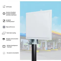 Lettore RFID Ruggedizzato Impermeabile Alta Potenza UHF RFID Lungo Raggio Integrato Fisso Controllo Accessi Lettore di Schede R0011