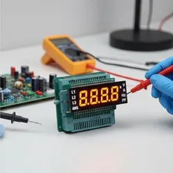 고휘도 4-Digit 빨간색/흰색 LED 디스플레이 모듈 미터용