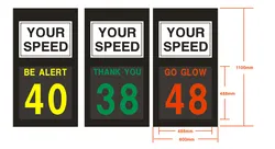 ป้ายจำกัดความเร็ว LED พลังงานแสงอาทิตย์อัจฉริยะพร้อมเทคโนโลยีเรดาร์