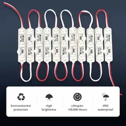 LED-Modul Weiß 6500K 1.2W LED-Schaufensterlichter wasserdichte Ersatzlichter für aufblasbare Dekorations-LED-Modullichter für Schilder