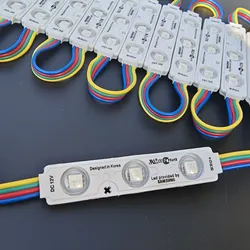 Fábrica Atacado RGB DC12V Colorido Injeção 3 Módulo LED Luzes de Vitrine Módulo de Luz LED