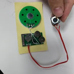 Módulo de Voz com Botão - Chip de Som Gravável para Projetos de Artesanato DIY