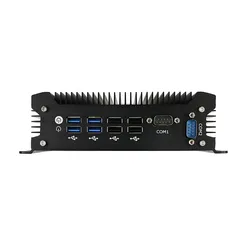 Kompakter lüfterloser Mini-Computer mit Dual-LAN und SSD
