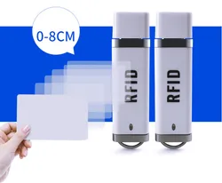 เครื่องอ่าน USB Android จำลองแป้นพิมพ์ ขนาดเล็ก USB 13.56MHz เครื่องอ่าน NFC
