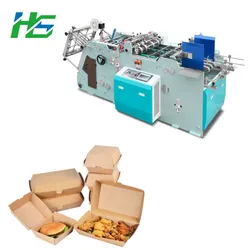 Máquina Automática de Fabricação de Caixas de Papel em Alta Velocidade para Fast Food