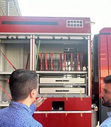 Wasser Schlauchhalter Wörter angepasst für Feuerwehrauto
