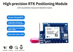 Versão básica RTK, Zed-F9p, Simplertk, módulo GNSS de alta precisão ao nível do centímetro