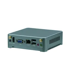 인텔 N2805 다중 디스플레이 6 USB 데스크탑 팬리스 DC 12V 미니 PC 컴퓨터