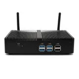 คอมพิวเตอร์ตั้งโต๊ะขนาดเล็กใหม่ Intel Core I3 Mini PC M3-6006u สำหรับความบันเทิงที่บ้าน ระบบไร้พัดลม