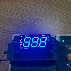 Anpassbares leuchtend rotes und blaues 3-Digit LED-Display zur Steuerung des Gefrierschranks