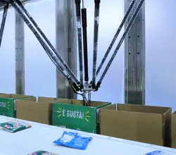 Kartonaufstellmaschine integriertes System