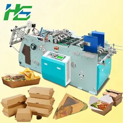 Máquina Automática de Alta Velocidade para Fazer Caixas de Almoço de Papel Máquina para Fazer Caixas de Pizza de Papelão Corrugado